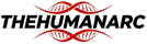 THE HUMAN ARC logo - Premium fitness and sportswear brand featuring red DNA strands on black background, symbolizing strength and human potential